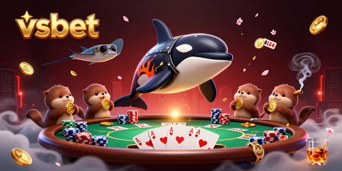 Experience thrilling gameplay at vsbet with dynamic casino characters and vibrant poker elements.
