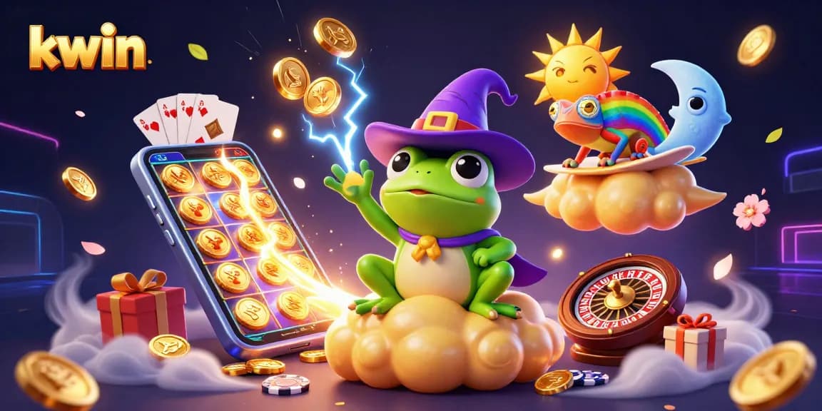 Kwin offers thrilling gaming experiences with vibrant characters creating a storm of rewards in a captivating digital casino.
