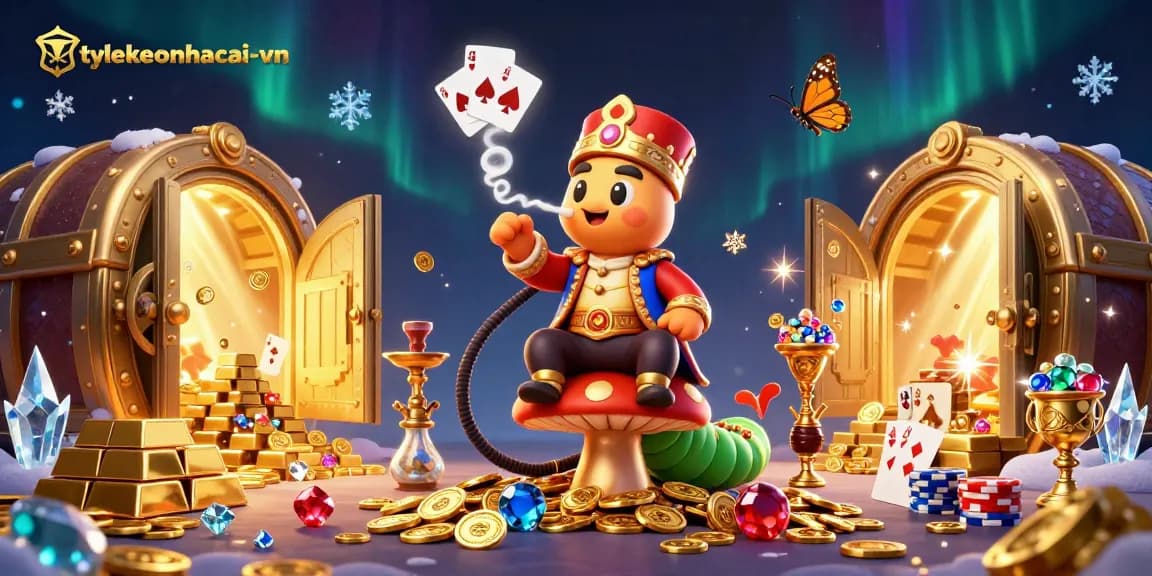 Engage with the thrilling atmosphere of tylekeonhacai-vn through vibrant poker scenes featuring whimsical characters.