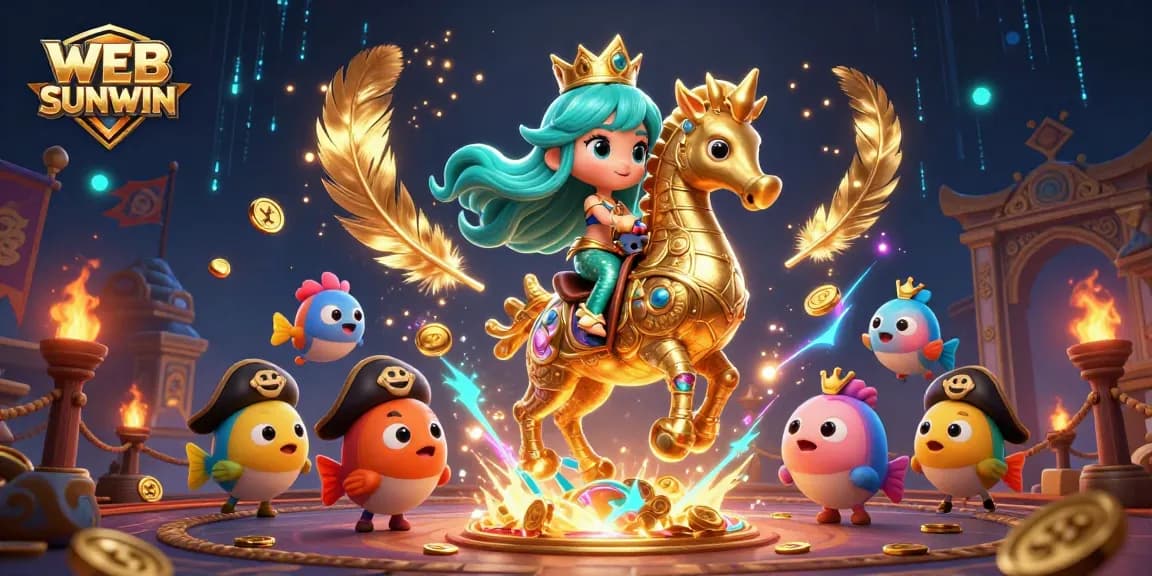 Join the fun with WEB SUNWIN in this vibrant 3D mermaid casino adventure filled with gold and excitement!