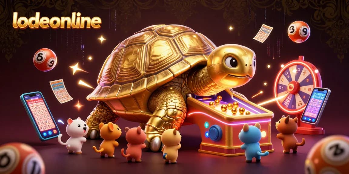Play lively lottery games with lodeonline's energetic and colorful scene featuring animated characters.
