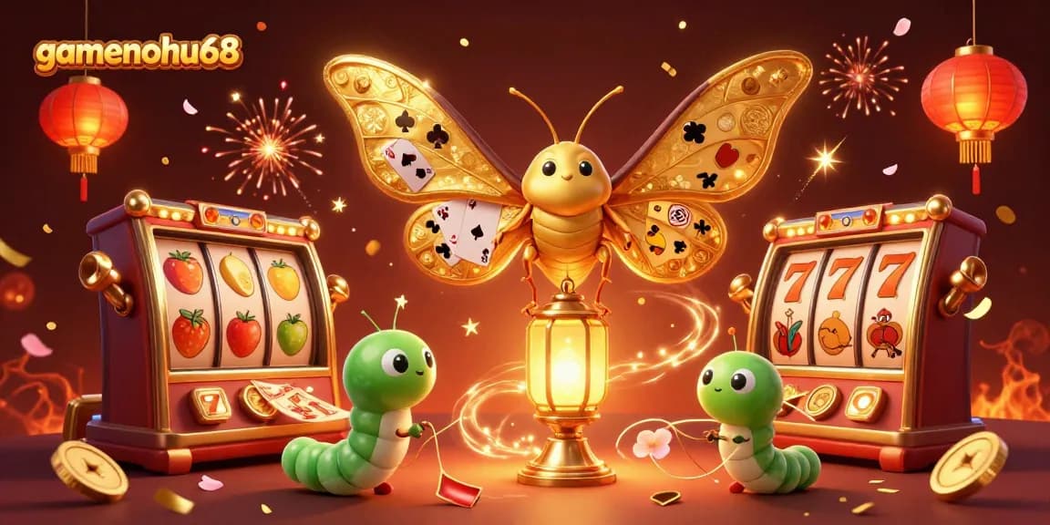 Engage with gamenohu68's exciting casino world portrayed through a vibrant, dynamic scene.