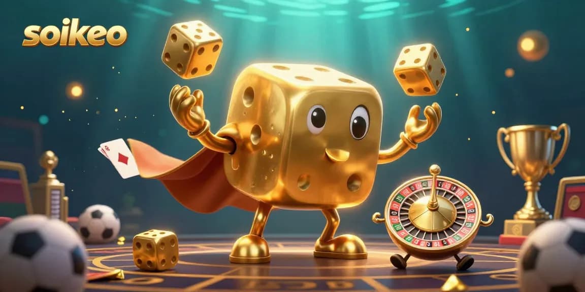 Engage with exciting sports betting action on soikeo, featuring vibrant 3D characters and elements.