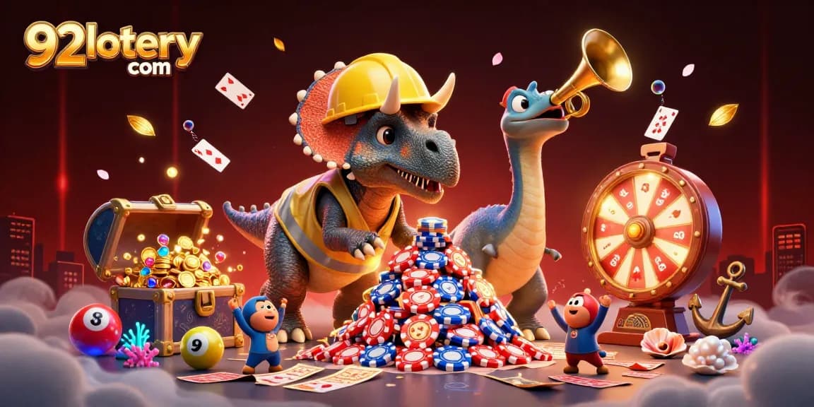Join the excitement at 92lottery com with a dynamic scene celebrating lottery wins and festivities.