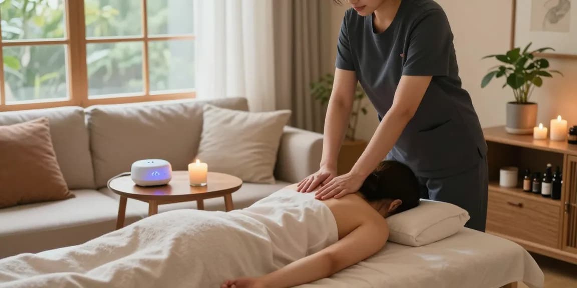 Experience relaxing 하남출장안마 services in a serene home setting with a professional therapist.