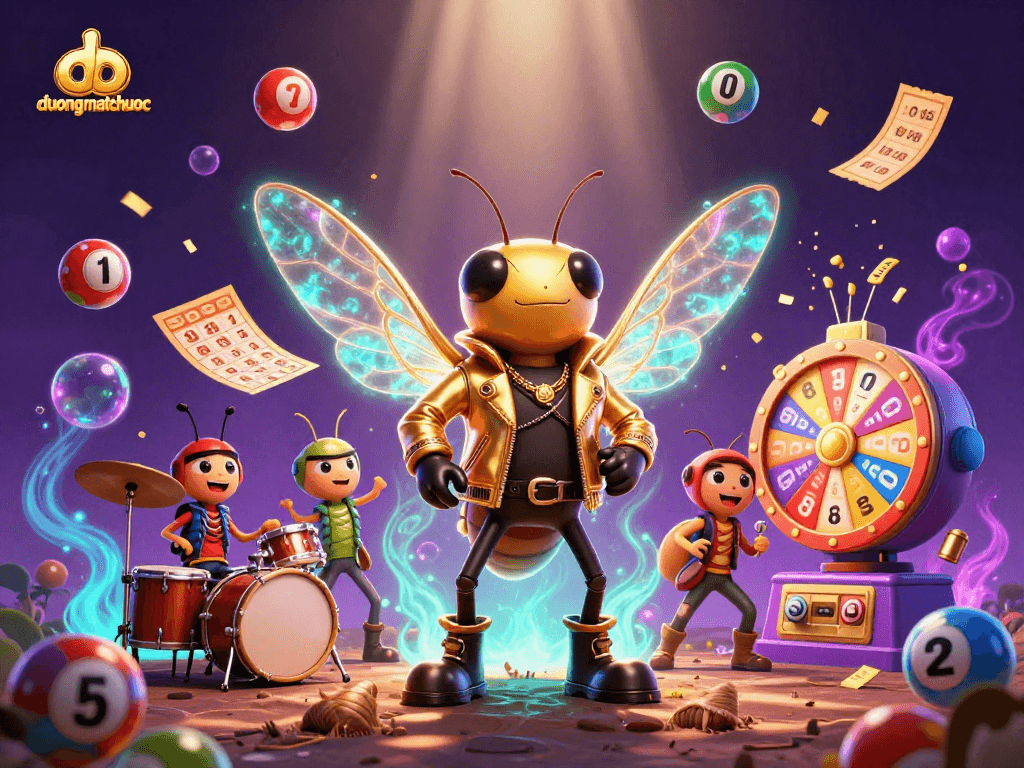 Experience the thrill of duongmatchuoc, as a rock star cicada brings excitement to the gaming scene.