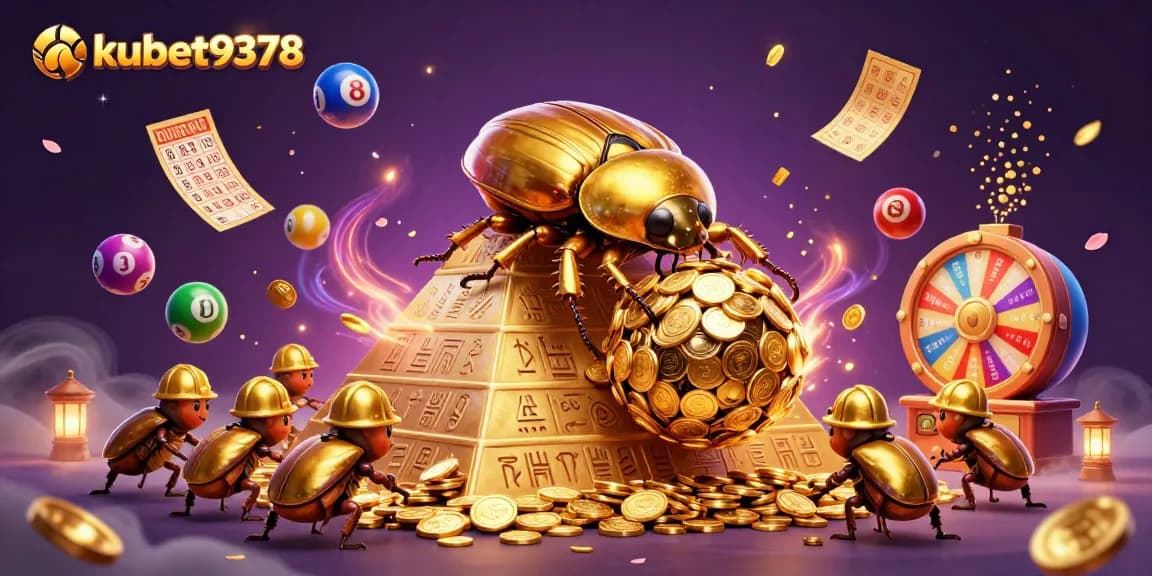 Experience the excitement of kubet9378 with dynamic gaming elements and vibrant illustration.