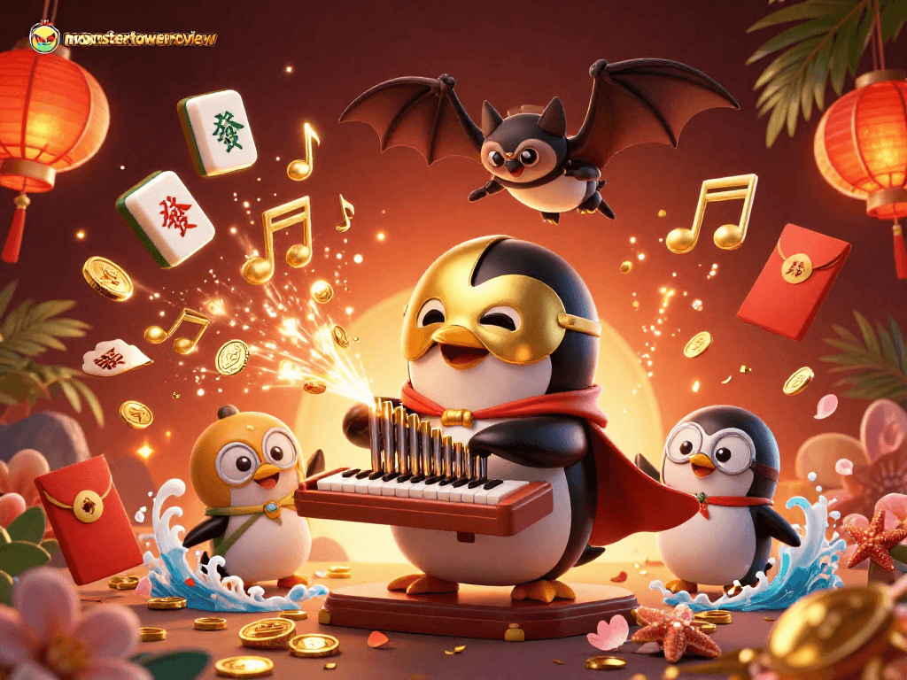Experience thrilling gameplay with monstertowerreview's immersive action-packed battles, showcasing cartoon characters and vibrant casino elements.