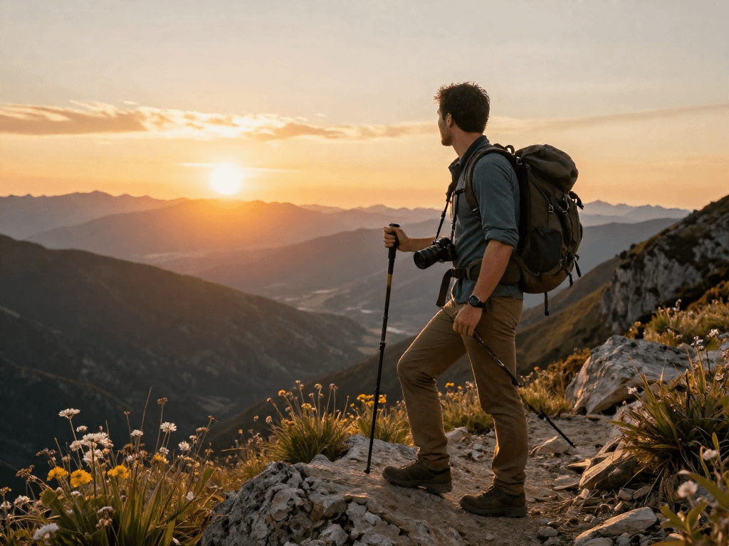 Explore travel pbn links in stunning mountain scenery during sunset.
