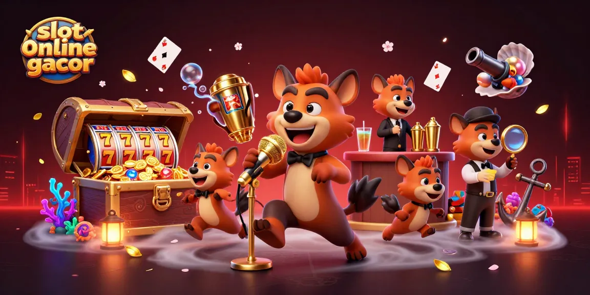 Memenangkan slot online gacor pada kasino dengan hyena lucu di klub komedi.