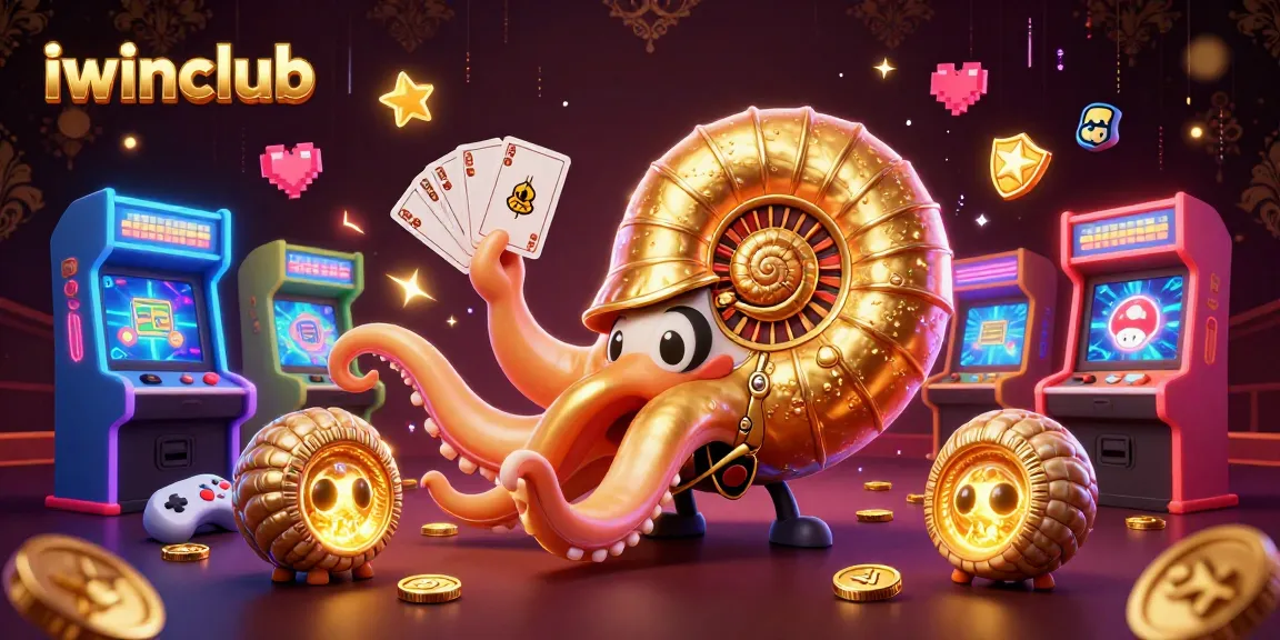 Engage with iwinclub's vibrant casino world in this dynamic 3D illustration.