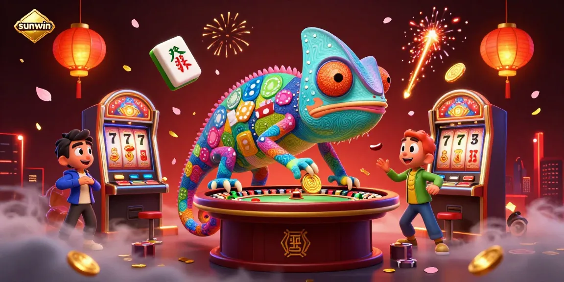 Experience the vibrant energy of sunwin with a dynamic chameleon casino owner and exciting game elements!