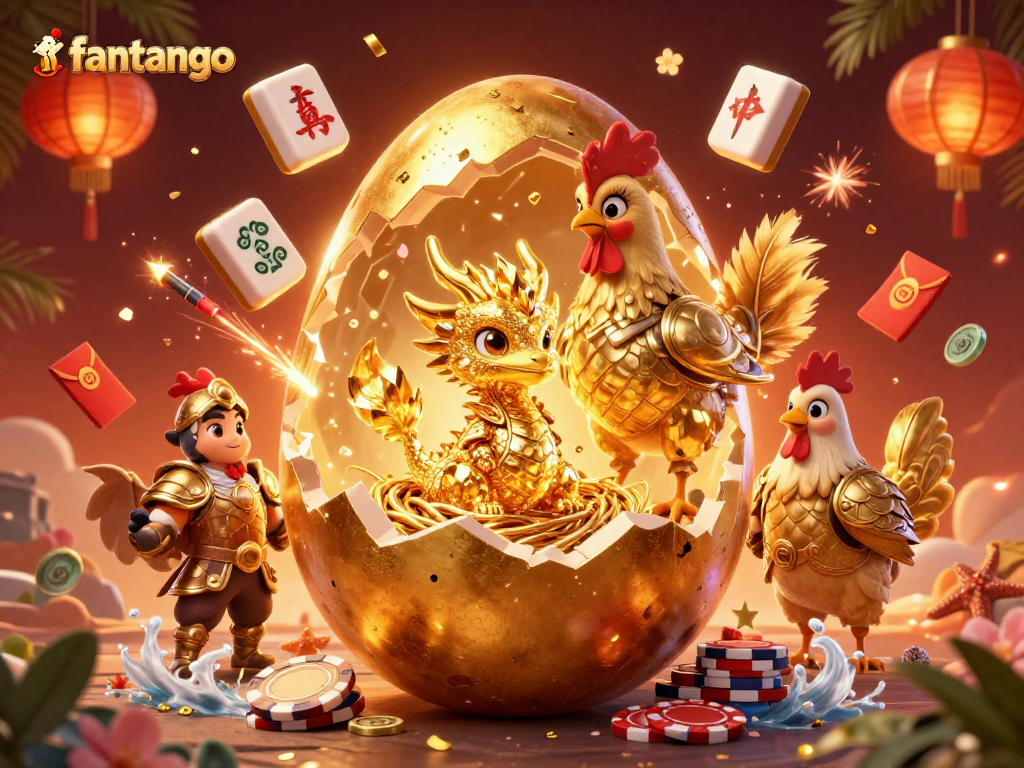 Bet on winning opportunities with fantango showcasing a dragon perched on poker chips.