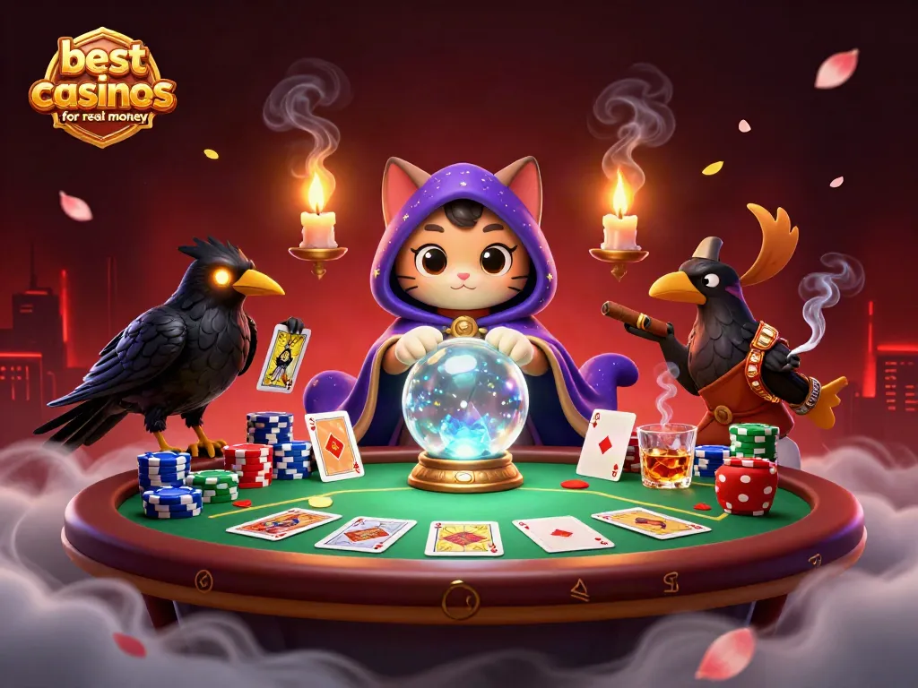 Experience the excitement of the best online casinos for real money with our vibrant 3D illustration.