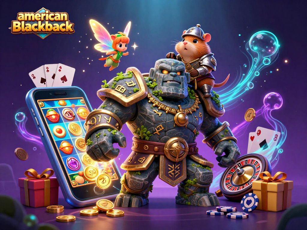 Enhance your game strategy with american-blackjack in a magical 3D casino world.