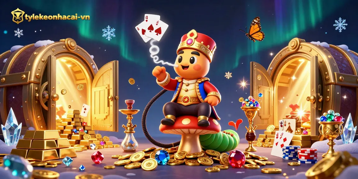 Engage with the thrilling atmosphere of tylekeonhacai-vn through vibrant poker scenes featuring whimsical characters.