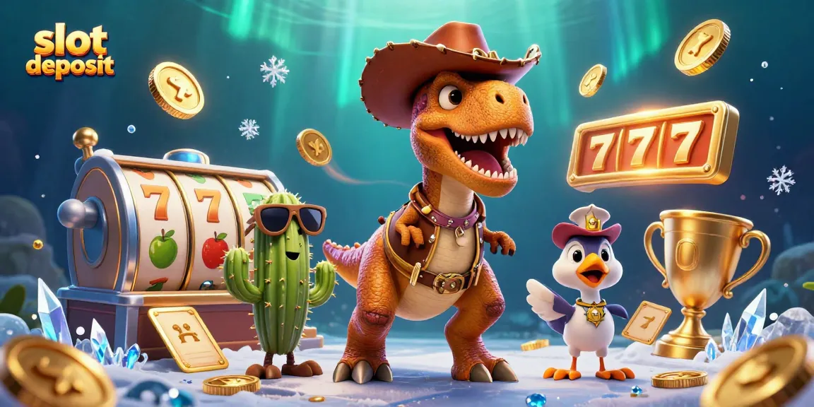 Menangkan slot deposit dengan keberuntungan T-Rex dan teman-temannya dalam suasana kasino yang berkilau.