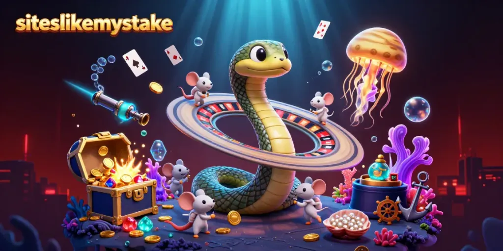 Experience thrilling gaming action with siteslikemystake, as astronaut mice place bets on roulette rings!