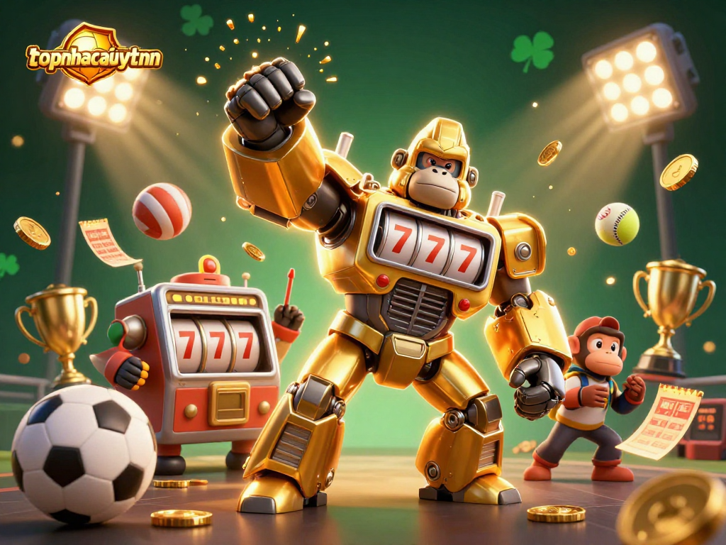 Engage with topnhacaiuytinn while experiencing thrilling gaming action with vibrant characters and dynamic casino elements.