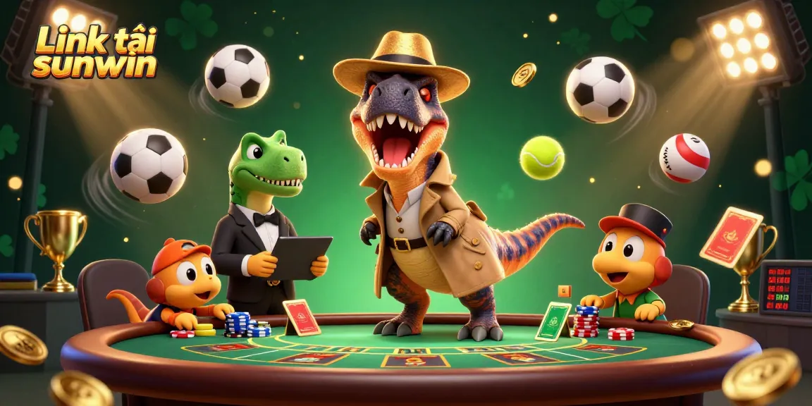 Experience the thrill with Link tải sunwin at a dynamic blackjack scene featuring unique animated characters.