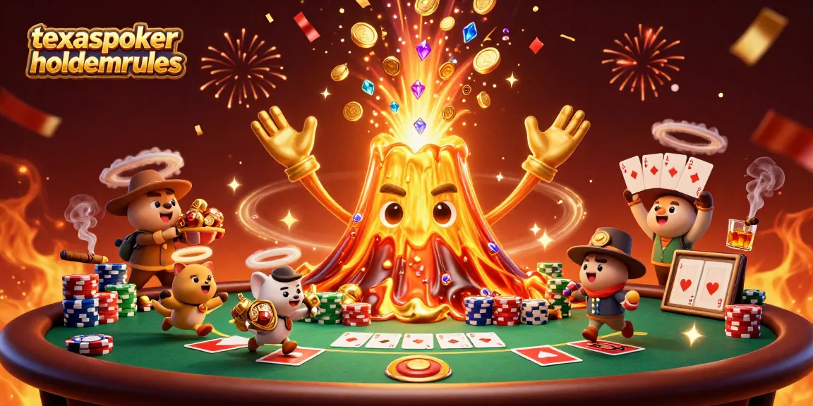 Join the excitement of texaspokerholdemrules with a scene of treasure, poker chips, and triumph!