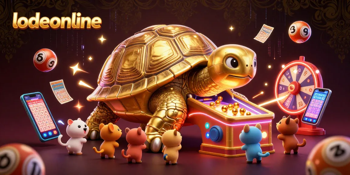 Play lively lottery games with lodeonline's energetic and colorful scene featuring animated characters.