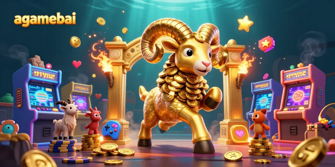 Experience the vibrant gameplay at agamebai as a golden ram charges through a dynamic casino scene.