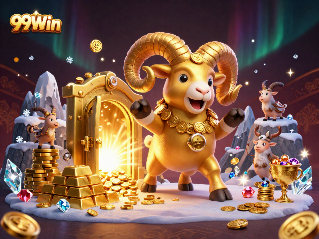 Engage with thrilling games at 99Win's online casino, featuring golden treasures and vibrant environments.