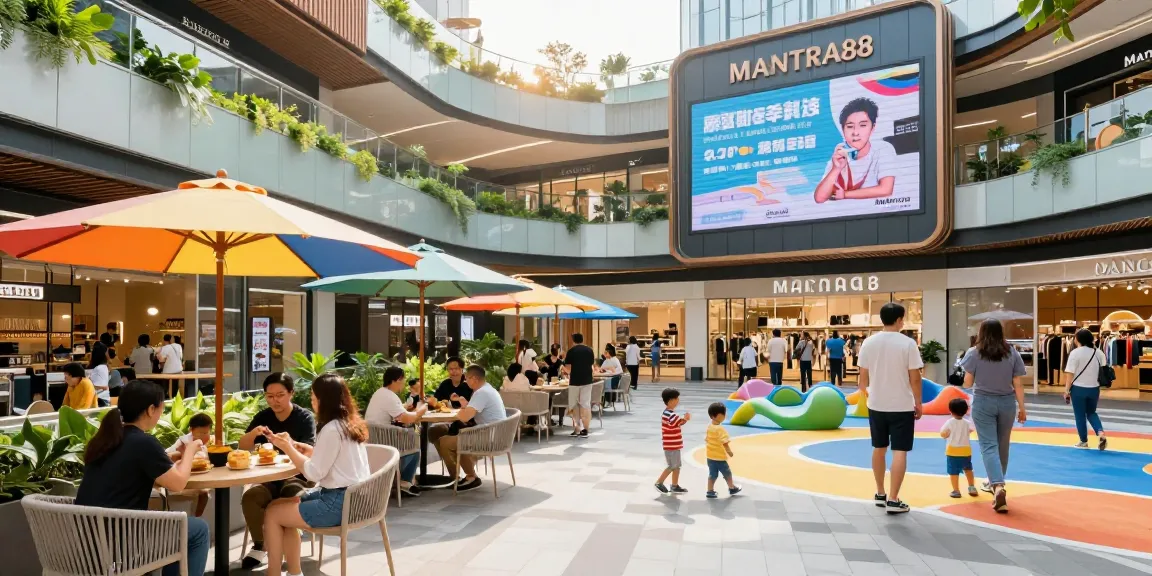 Explore MANTRA88's lively commercial hub, featuring shops, dining, and fun.