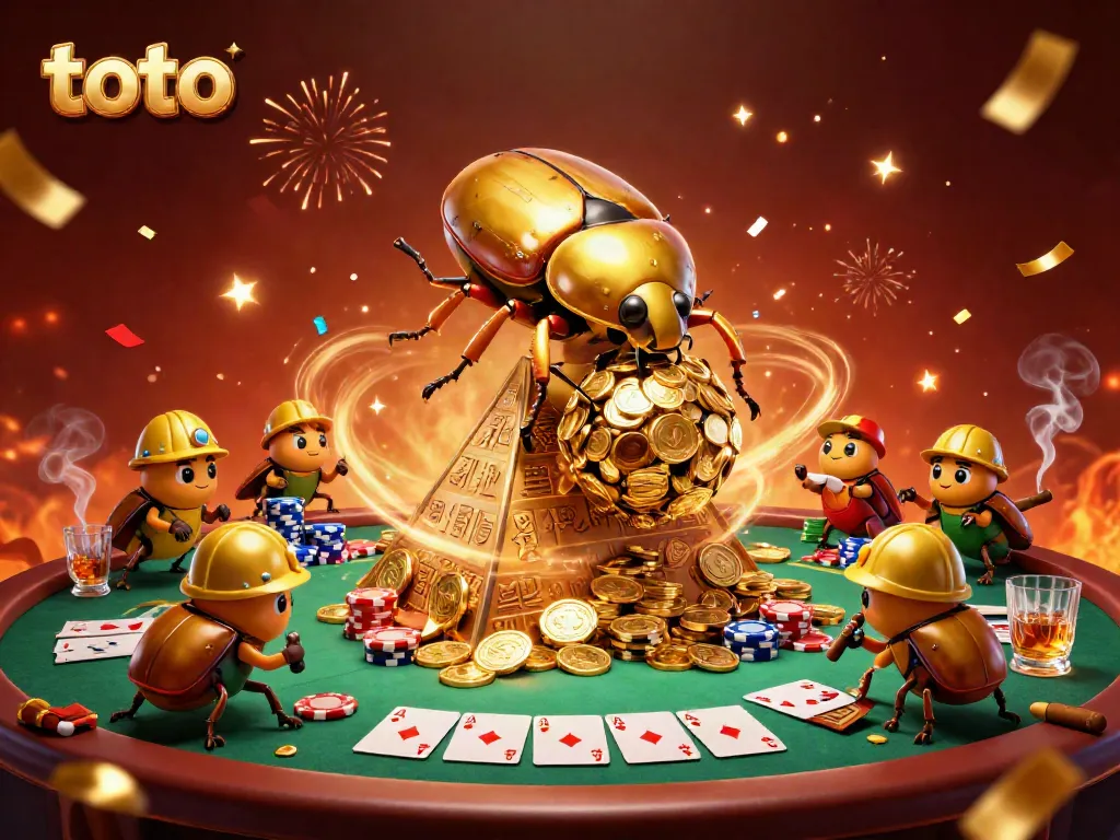 Engaging scene showcasing the thrilling act of rolling winnings with the iconic toto in a casino setting.