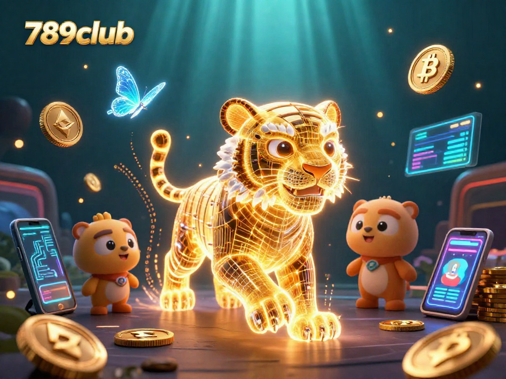 Experience the thrilling games at 789club with a vibrant casino scene featuring neon elements.