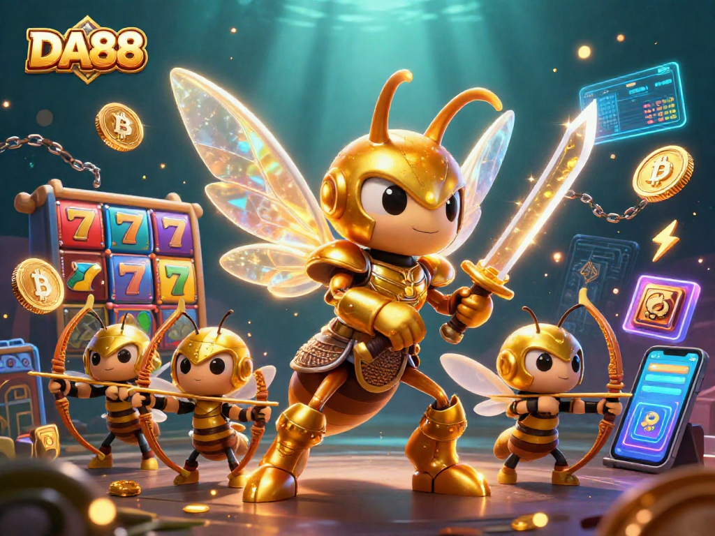 Experience exciting gameplay at DA88 with vibrant symbols and dynamic 3D illustrations.