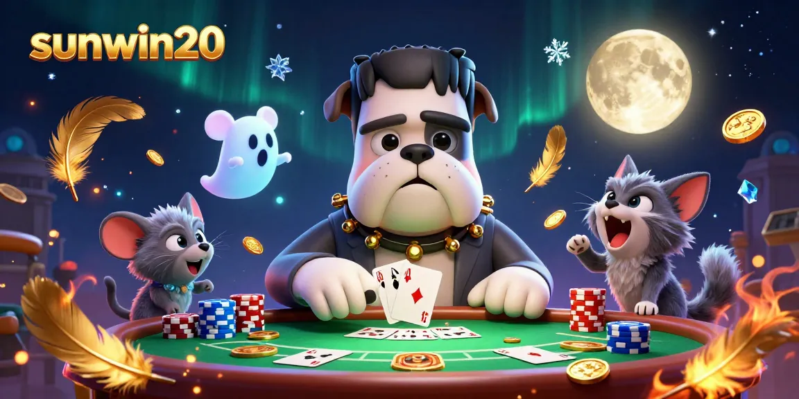 Join the thrilling sunwin20 casino experience with a vibrant scene of poker action.