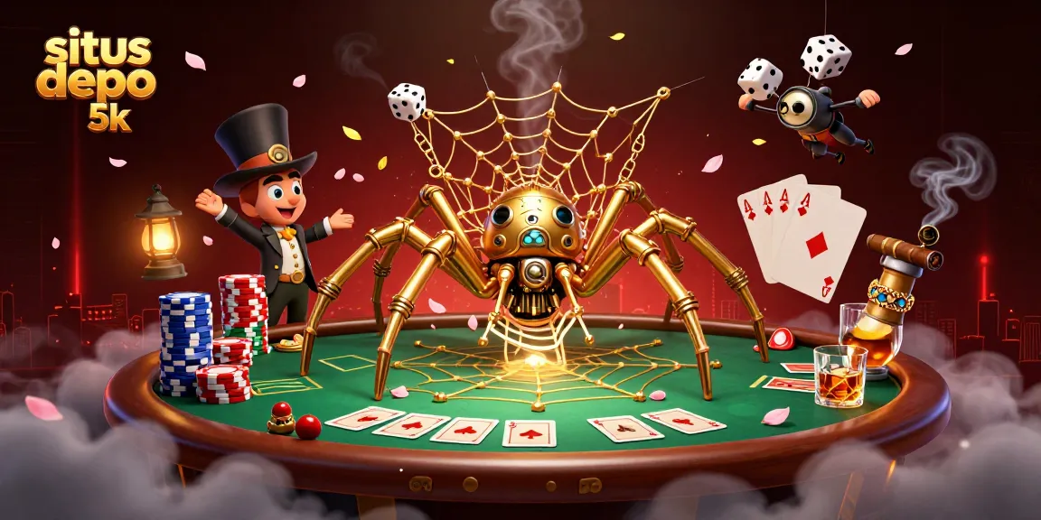 Catch a winning streak with situs depo 5k in this vibrant 3D casino scene.