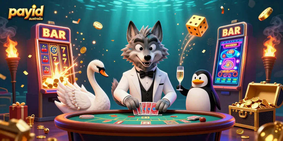 Play exciting pokies at payid casinos australia featuring jackpot symbols and dynamic characters.