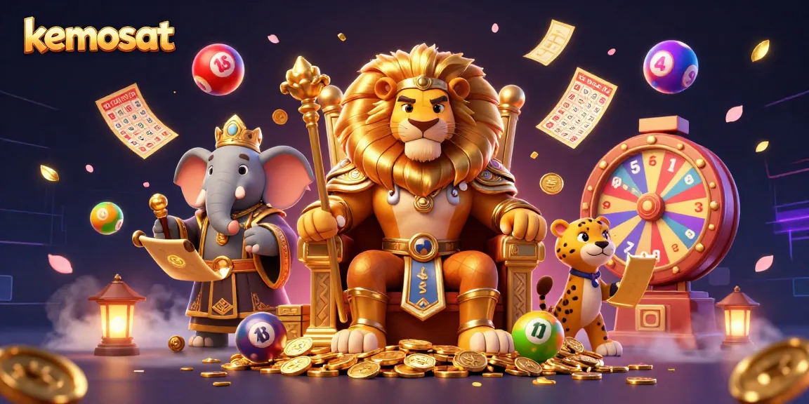 Engage with the thrilling world of kemosat as the lion king reigns over colorful gambling elements!