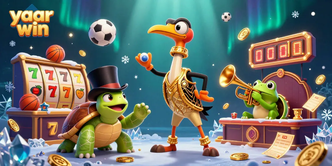 Experience thrilling action with yaar win as slots spin and characters come alive in a vibrant casino scene.