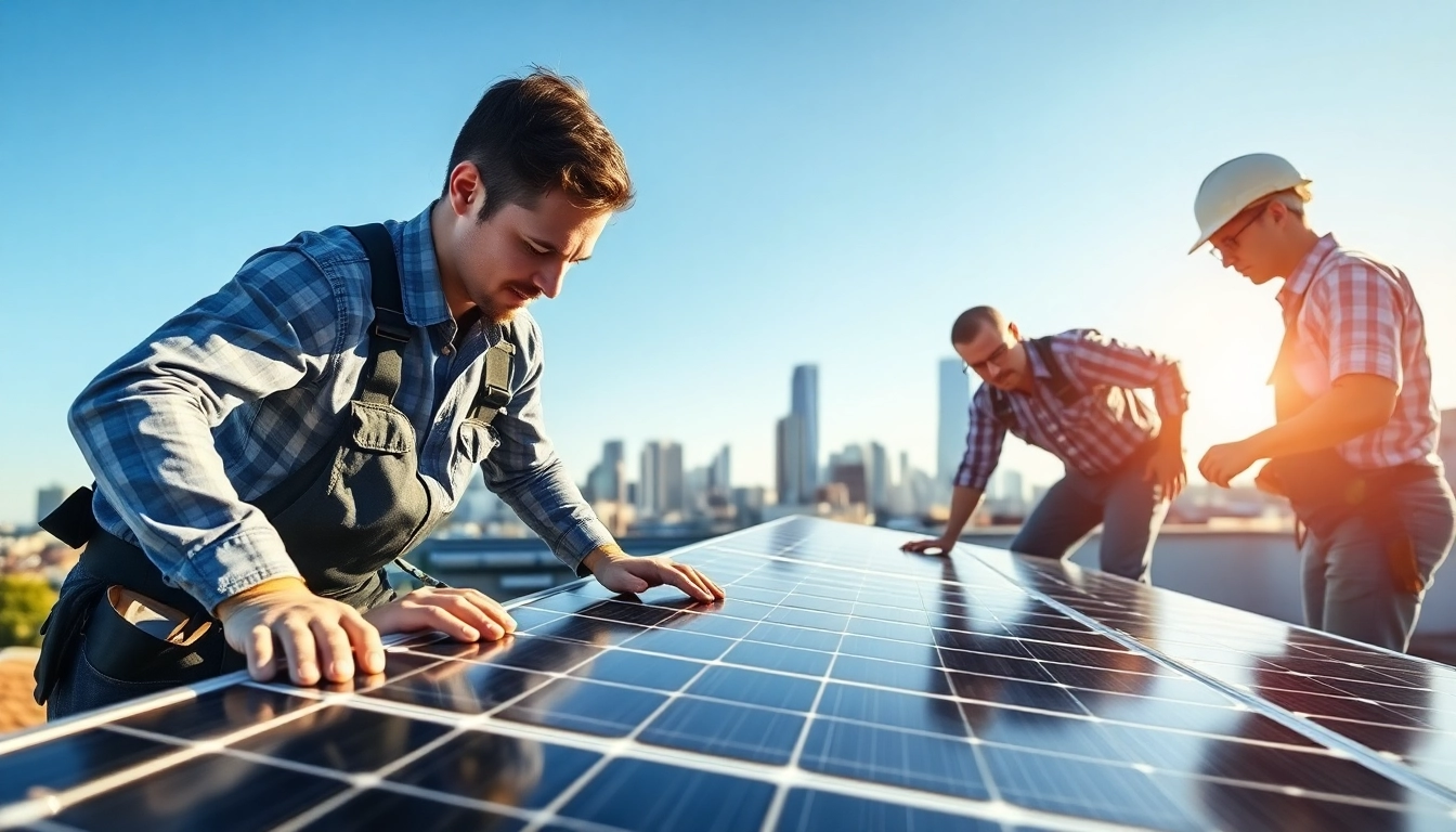 Ensure optimal operation with solar maintenance Jersey City NJ through expert technicians at work.