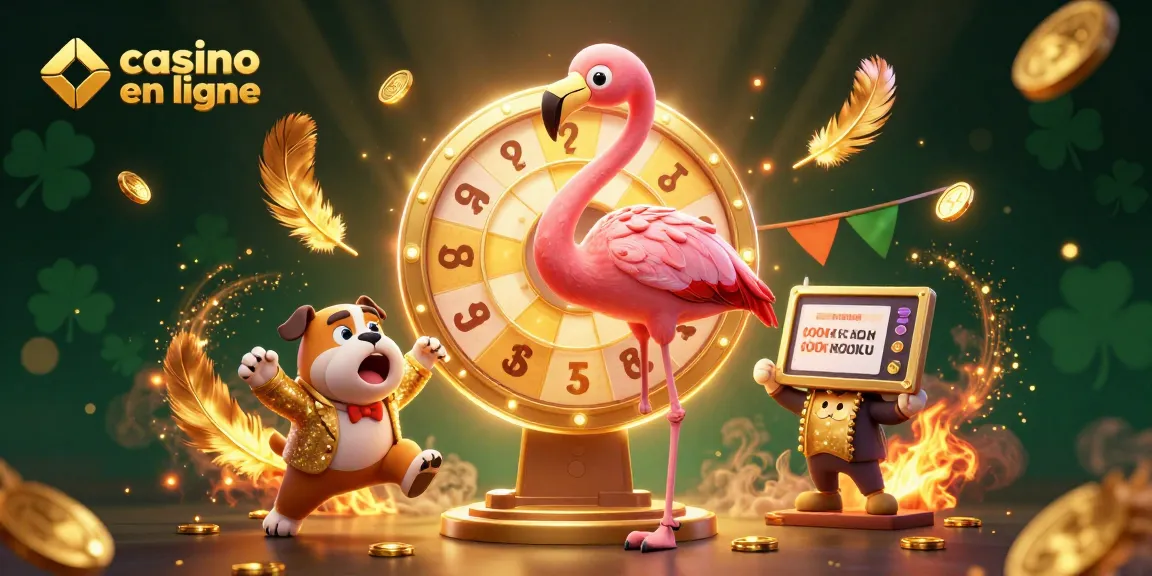 Plonger dans l'univers des jeux avec casino en ligne, un perroquet animé et des pièces d'or scintillantes.