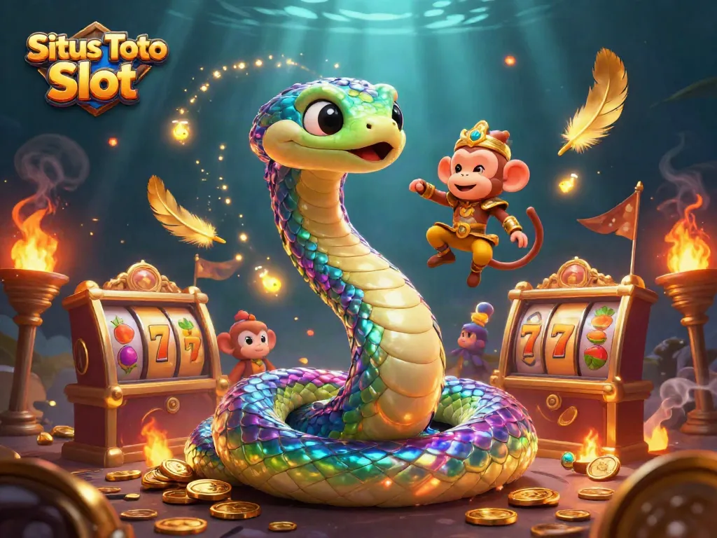 Menangkan pengalaman bermain di Situs Toto Slot dengan ular pelangi dan raja monyet.