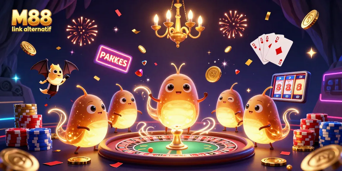 Experience thrilling bets at M88 link alternatif with bioluminescent glowworms illuminating the action.