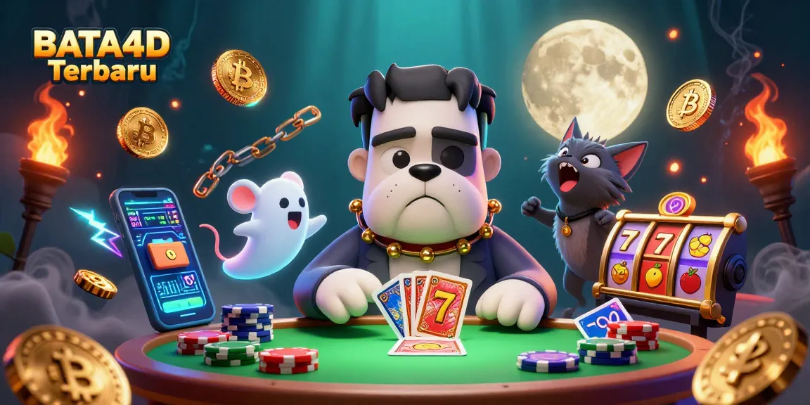 Engage with BATA4D Terbaru's lively gaming experience with illuminated characters and crypto elements.