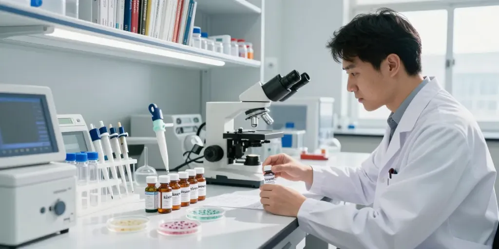 Klow80 peptides analysis in a modern laboratory setting.