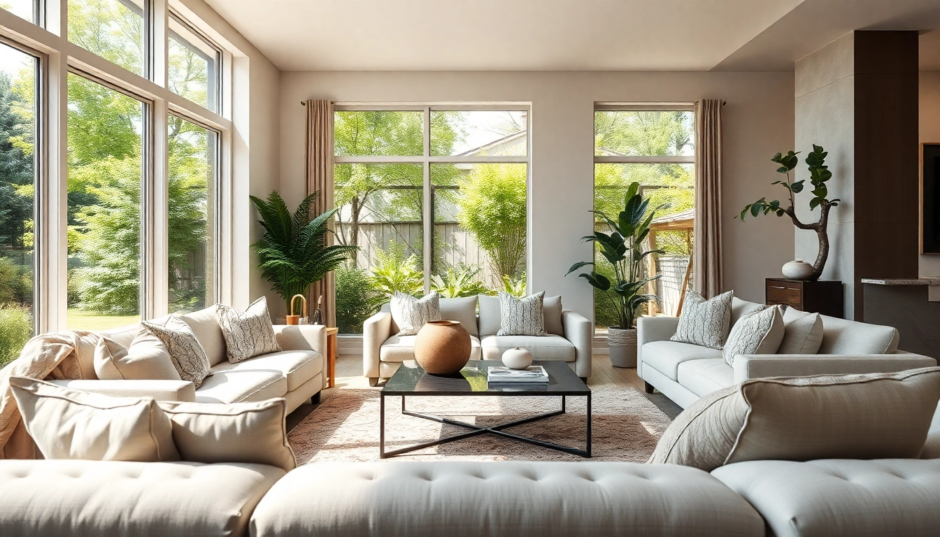 Capture of a Real Estate Photographer working in a beautifully staged living room with natural light.