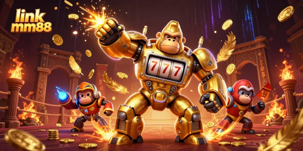 Experience big wins with link mm88 in a vibrant casino scene showcasing dynamic gaming action.