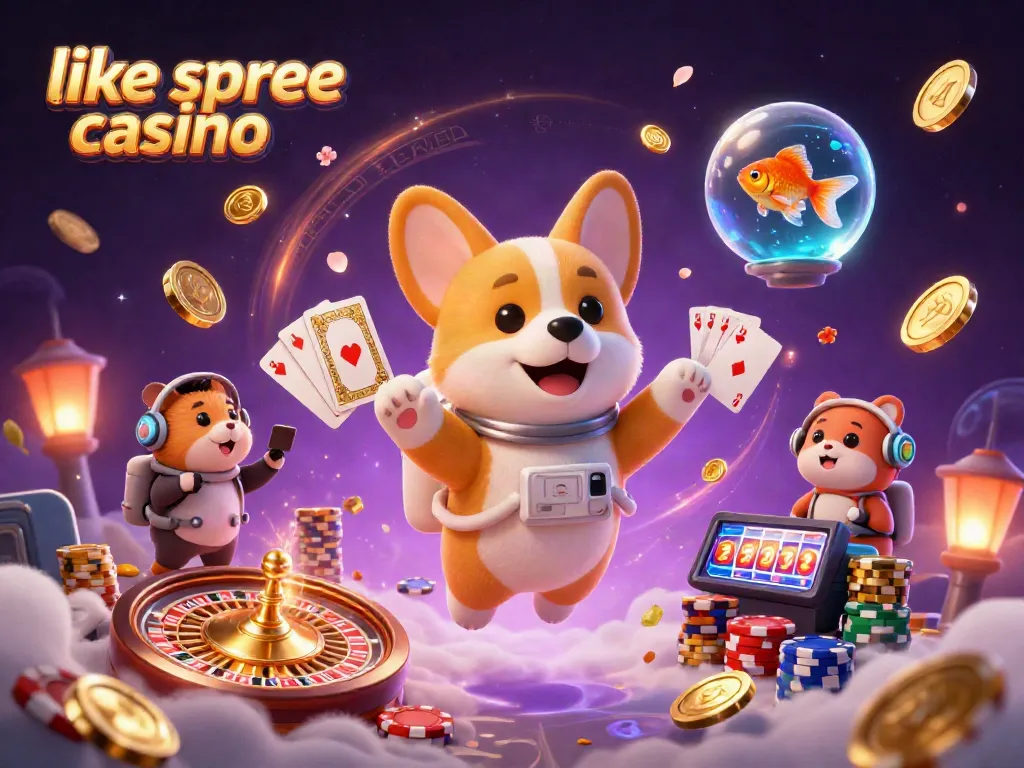 Engage in thrilling gameplay like spree casino with 3D cartoon characters and dynamic casino elements.