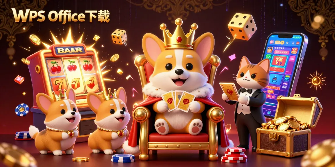 使用WPS Office下载，享受丰富的赌场元素和王室宠物的3D插图。