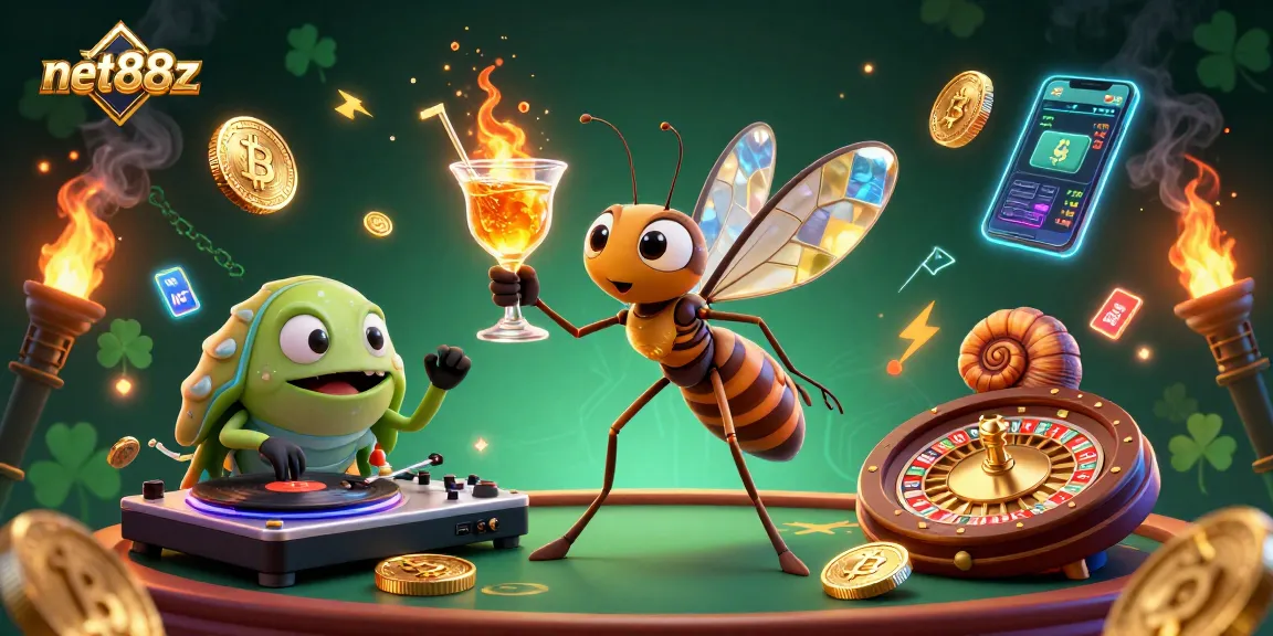 Engage with net88z by experiencing thrilling moments at a casino with animated characters.