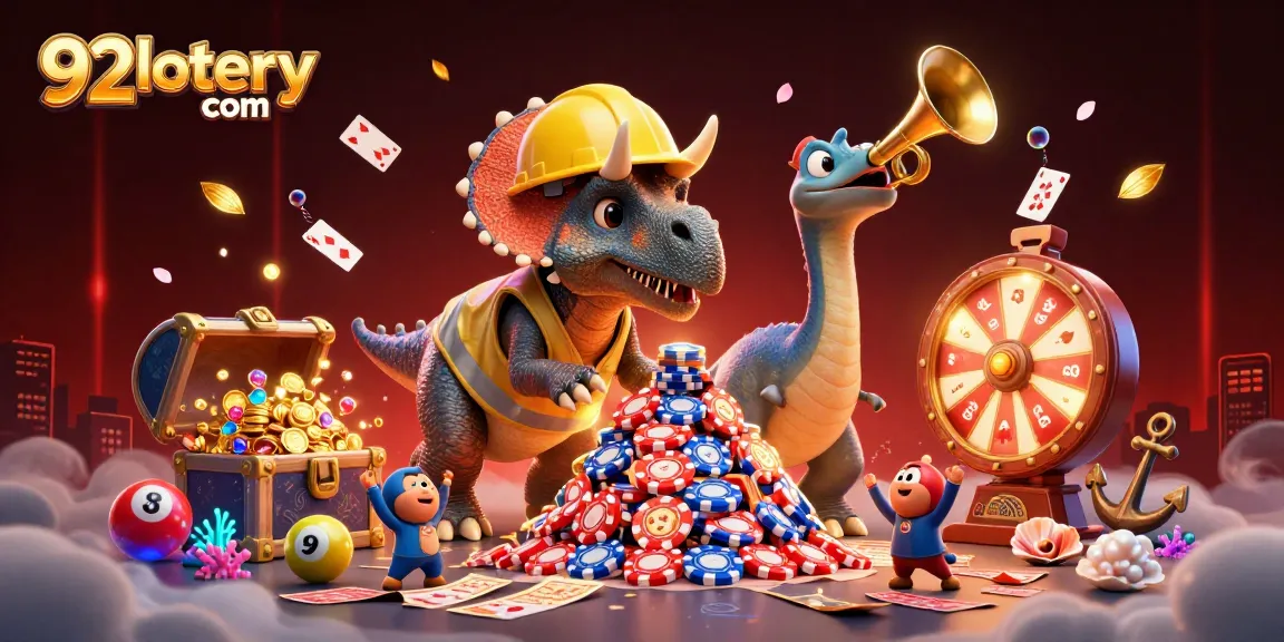 Join the excitement at 92lottery com with a dynamic scene celebrating lottery wins and festivities.