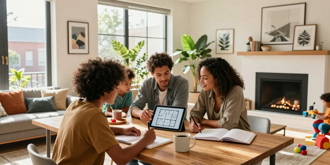 Families discovering their dream home with Woning-unie in a vibrant urban setting rich in natural light and modern design.
